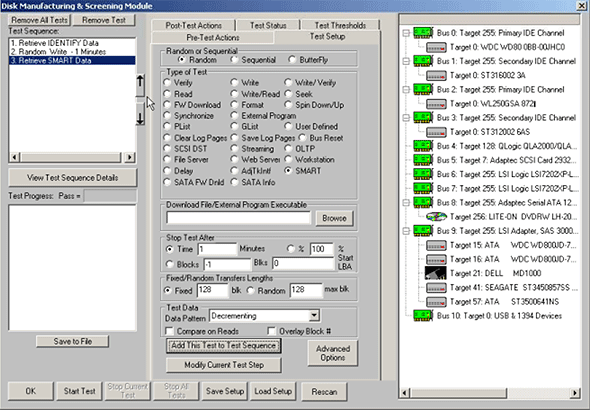 DMM - Disk Manufacturing and Screening Module